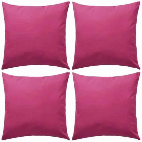 vidaXL Vrtni jastuci 4 kom 45 x 45 cm ružičasti