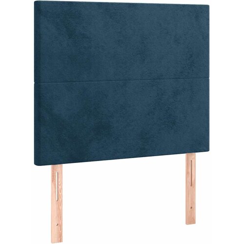 Box spring krevet s madracem tamnoplavi 80 x 200 cm bar&amp;scaron;unasti Slike