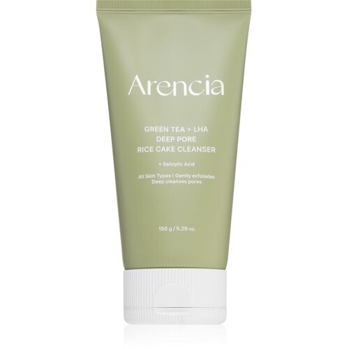 ARENCIA Green Tea + LHA Deep Pore Rice Cake Cleanser gel za dubinsko či&amp;scaron;ćenje s regenerirajućim učinkom 150 g Slike