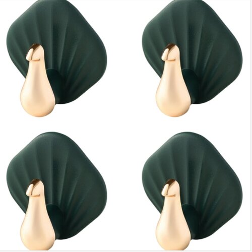 INF 4 Pack Močni Samolepilni Kljuki Brez Vrtanja - Obe&amp;scaron;anje Brez Po&amp;scaron;kodb Green, (22064568) Slike