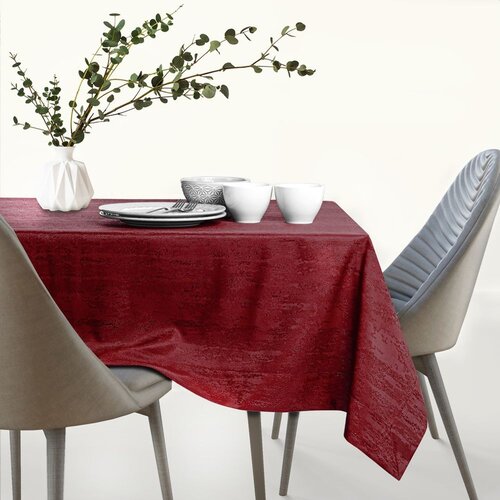 AmeliaHome traka za stol Vesta s man&amp;scaron;etom 40x140 cm, bordo Slike