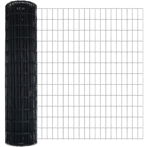Euro Ograđivanje Ukop 25 x 1 m Čelik premazan PVC-om Siva Mreža Slike