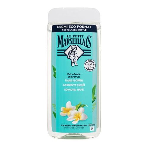 Le Petit Marseillais Extra Gentle Shower Gel Tiar&amp;eacute; Flower gel za prhanje 650 ml unisex Slike