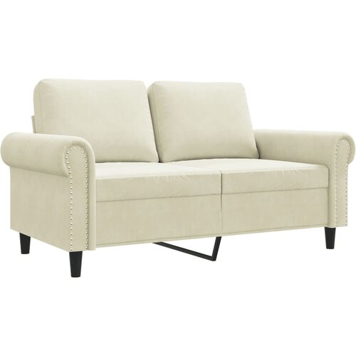 Maison Chic kavč - Sofa - Kanape dvosed krem 120 cm žamet, (21726857) Cene