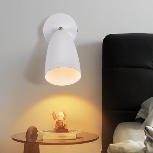 Nettlife Bela notranja stenska svetilka - vintage stenski reflektor za retro spalnico GU10, (22136357) Slike