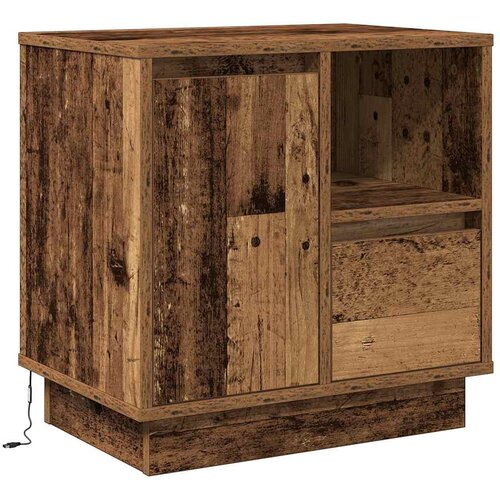  Noćni ormar s ladicama 2 pcs Staro drvo 50 x 34,5 x 50 cm. Slike