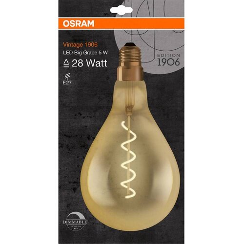 Osram 4058075269705 LED Energetska učinkovitost 2021 G (A - G) E27 oblik kru&amp;scaron;ke 4 W = 28 W toplo bijela (&amp;Oslash; x D) 160.0 mm x 287 mm 1 St. Slike