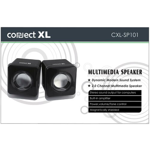 Connect Xl zvučnik, set, 2.0, usb 5V, boja crna - CXL-SP101 Slike