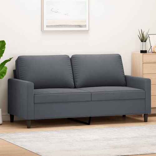 Dvosjed tamnosivi 140 cm baršunasti Cene