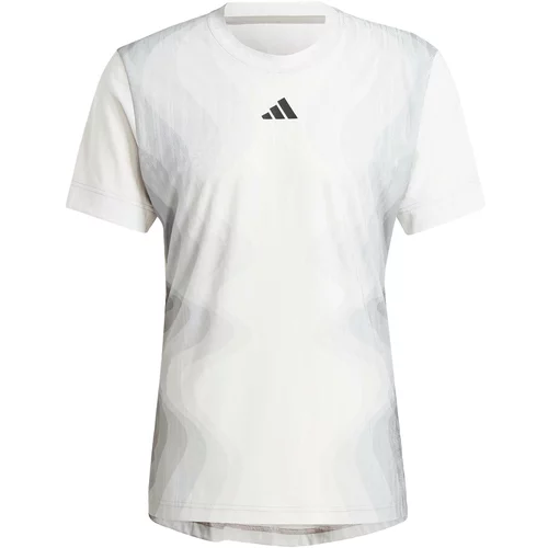 Adidas Tehnička sportska majica grafit siva / kameno siva / svijetlosiva / bijela