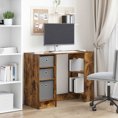  Stol Dimljeni hrast 100 x 40 x 75 cm Konstruirano drvo Slike