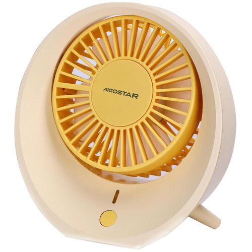 Aigostar Stoni punjivi USB ventilator 3W/5V 1200mAh narandžasta Cene
