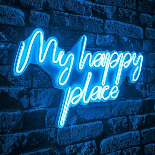 WALLXPERT dekorativno led osvetljenje 'my happy place' - plavo Slike