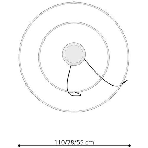  Thoro TH.268 - LED luster na sajli RIO LED/80W/230V CRI95 4000K zlatna Slike