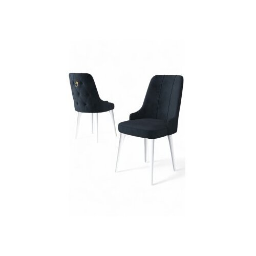 Hanah home Newa set stolica, 46x94x46 cm, 2 dijela, antracit-bijela Cene