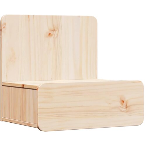  Noćni ormarić 2 pcs Smeđa 44 x 32,5 x 40 cm Masivna borovina Slike