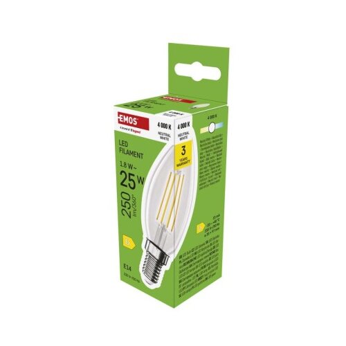  LED žarnica Filament Candle / E14 / 1,8 W (25 W) / 250 lm / Nevtralna bela Cene