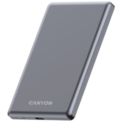 Canyon power bank OnPower 505 slim Magsafe 5000 mAh PD20W Dark Grey Cene