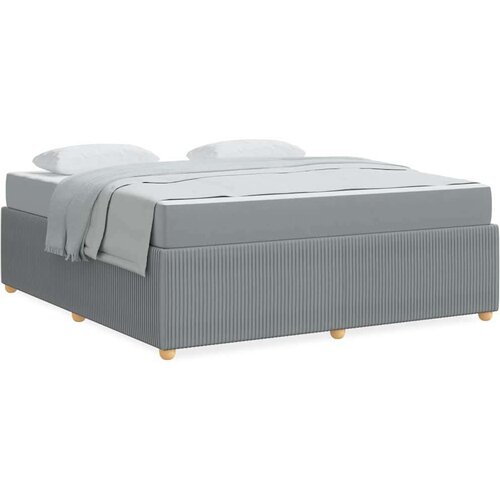 VidaXL krevetna konstrukcija Ostalo Svjetlosiva 180 x 200 cm tkanina Slike
