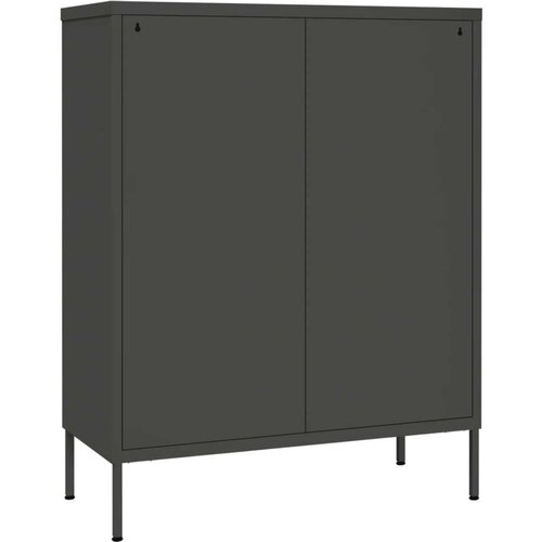 VidaXL Ladičar antracit 80 x 35 x 101,5 cm čelični Slike
