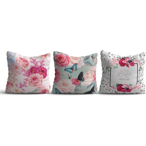 Opviq set 3 jastučnice 43x43cm Šareni Cene