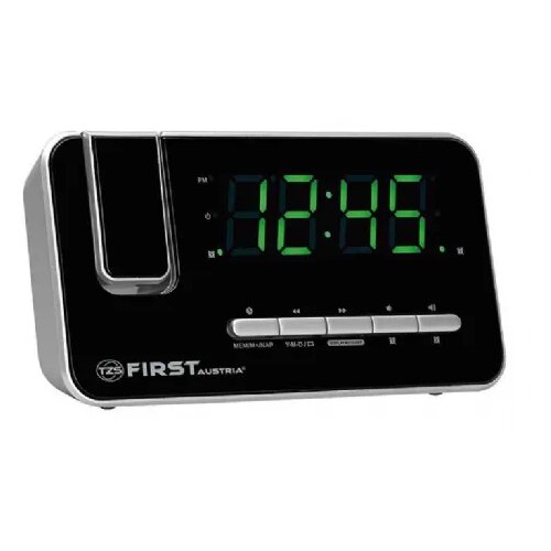 First Radiobudilka AM/FM, dual alarm, projekcija, AUX, temp. Cene