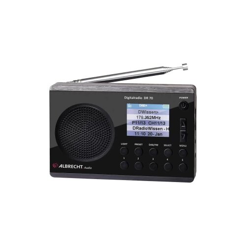 Albrecht DAB+ radio DR 70 Radio za vanjski prostor Džepna svjetiljka crna Cijene