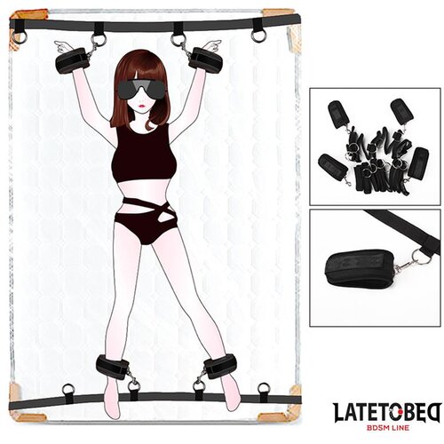 LateToBed BDSM Line Komplet Za Vezanje Bed Rest Slike
