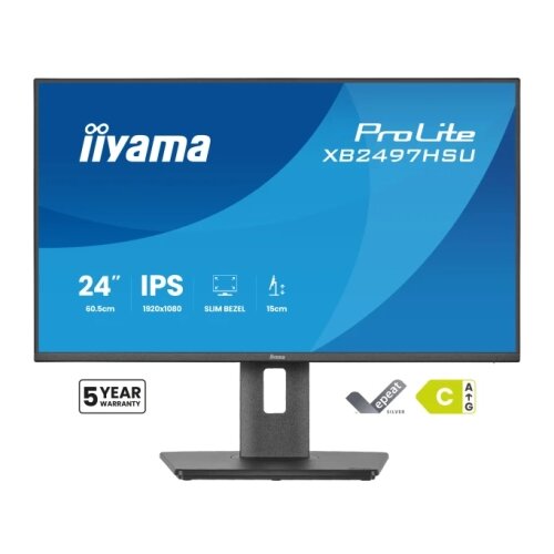 Iiyama Monitor 24" XB2497HSU-B1 IPS 1920x1080/120Hz/4ms/HDMI/DP/USB/pivot/zvucni Cene