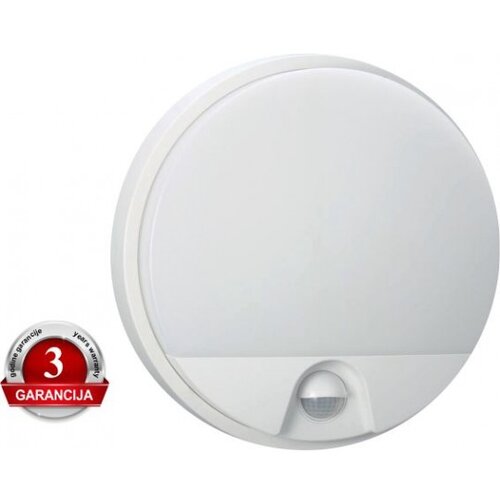 Mitea Lighting M272-73B-S 15W IP54 LED bela plafonska lampa sa IR senzorom pokreta 3Y Slike