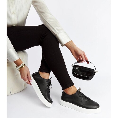 Gemre Black perforated Laytonville sneakers Slike