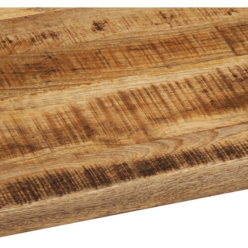 Stolna ploča 90 x 80 x 2,5 cm masivno drvo manga sa živim rubom Slike