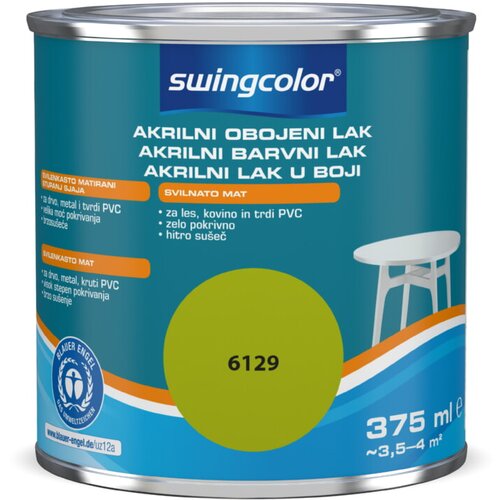 SWINGCOLOR Lak u boji (Zelena jabuka, 375 ml, Svilenkasti mat) Slike