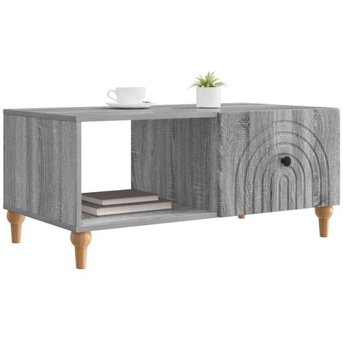  Stolić za kavu Siva sonoma 90 x 50 x 40 cm Konstruirano drvo - Siva sonoma Slike