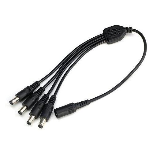 Optimus DC Razdjelni Kabel 1-na-4 (5.5x2.1mm) / 35cm / Za Kamere i LED Trake / Crni Cijene