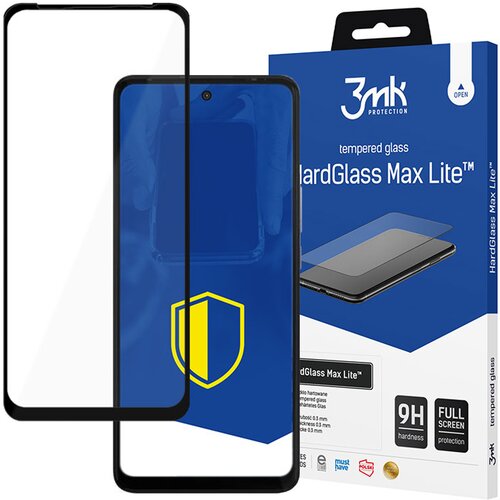 3mk HARDGLASS MAX LITE ZA MOTOROLA MOTO G60/G60S ČRNO KALJENO STEKLO, (22001150) Slike