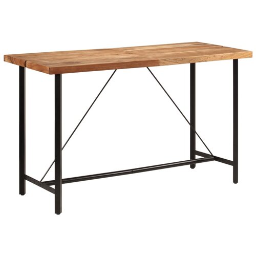 VidaXL Barska miza 180x70x107 cm trden akacijev les in železo Slike