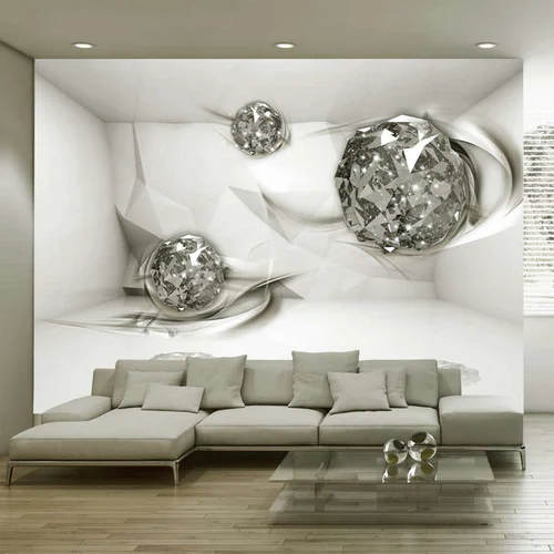 Tapeta - White topazes 100x70 Tapeta - White topazes 100x70
