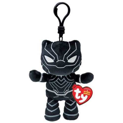 Ty Pli&amp;scaron;ana igračka Privjesak Marvel Black Panther 34003, 8,5 cm, Crni Slike