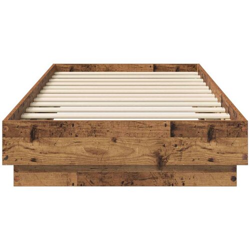  Okvir kreveta za pod Staro drvo 80 x 200 cm Konstruirano drvo - Staro drvo Slike