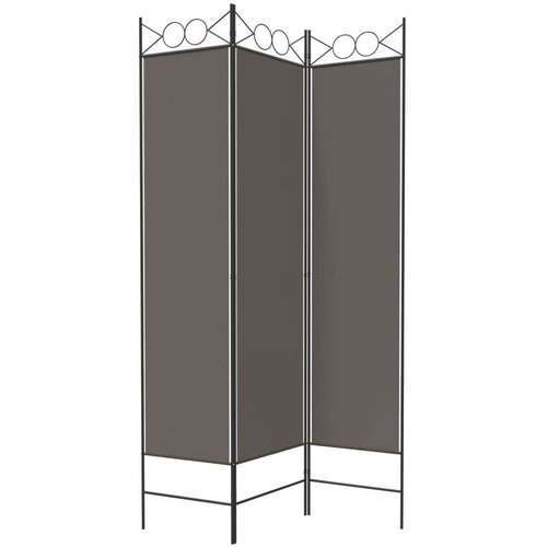  Paravan - Sobna pregrada s 3 panela antracit 120 x 220 cm od tkanine - Antracit 120 x 220 cm 1 3 Slike