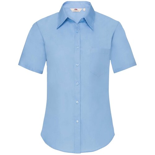 Fruit Of The Loom Blue Poplin Shirt With Short Sleeves Cijene