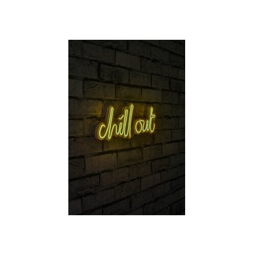 WALLXPERT zidna LED dekoracija Chill Out Yellow Slike