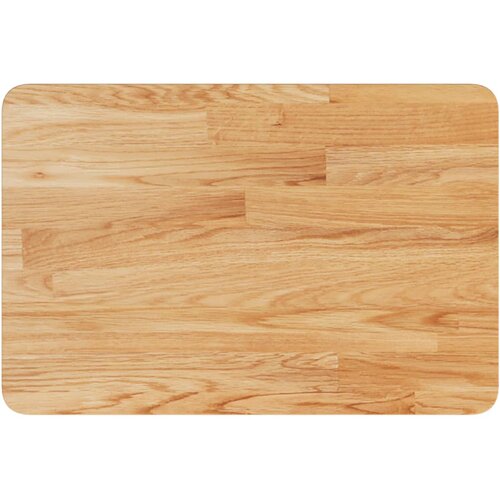  Zidna polica za umivaonik od čelika i masivne hrastovine Smeđa 60 x 40 x 2.5 cm Slike