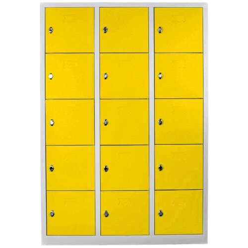 Hanah home Js1018Sa GreyYellow Locker Storage Cabinet Cene