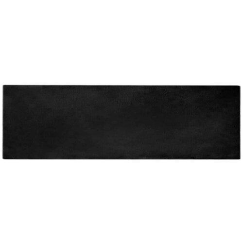 vidaXL Faux Rabbit Fur Rug Crna 80 x 250 cm Poliester Cene