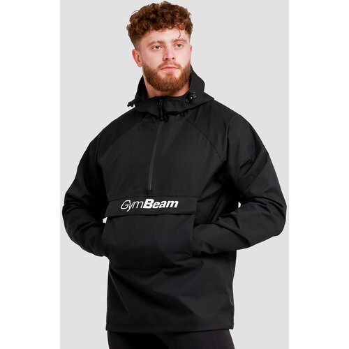 GymBeam Mu&amp;scaron;ka jakna za ki&amp;scaron;u Smock Black Slike
