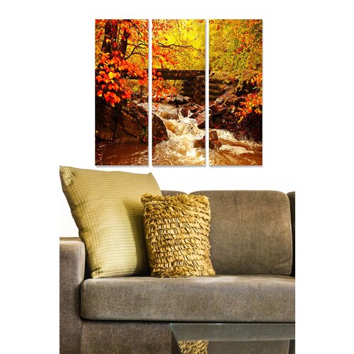 Wallity MDF112378139 multicolor decorative mdf painting (3 pieces) Slike