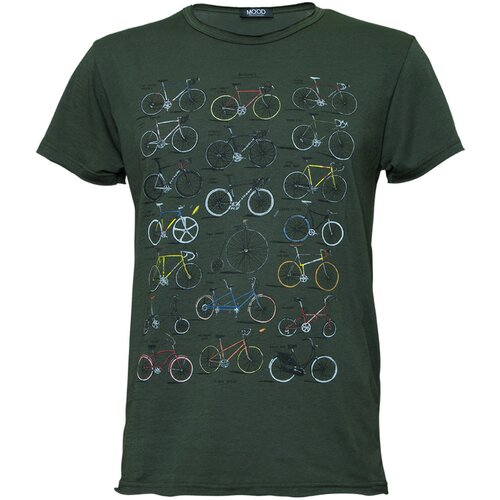 Mood moška kratka majica bike evolution olivno zelena Cene