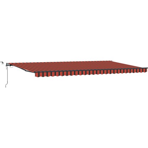 vidaXL Samodejna retraktibilna tenda z LED oranžno in rjavo 600x300 cm, (22146403) Cene
